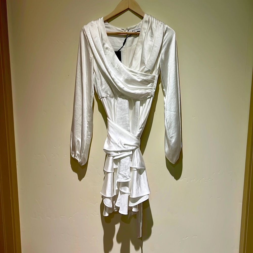 LYNX DRESS in IVORY ELLIATT size XS